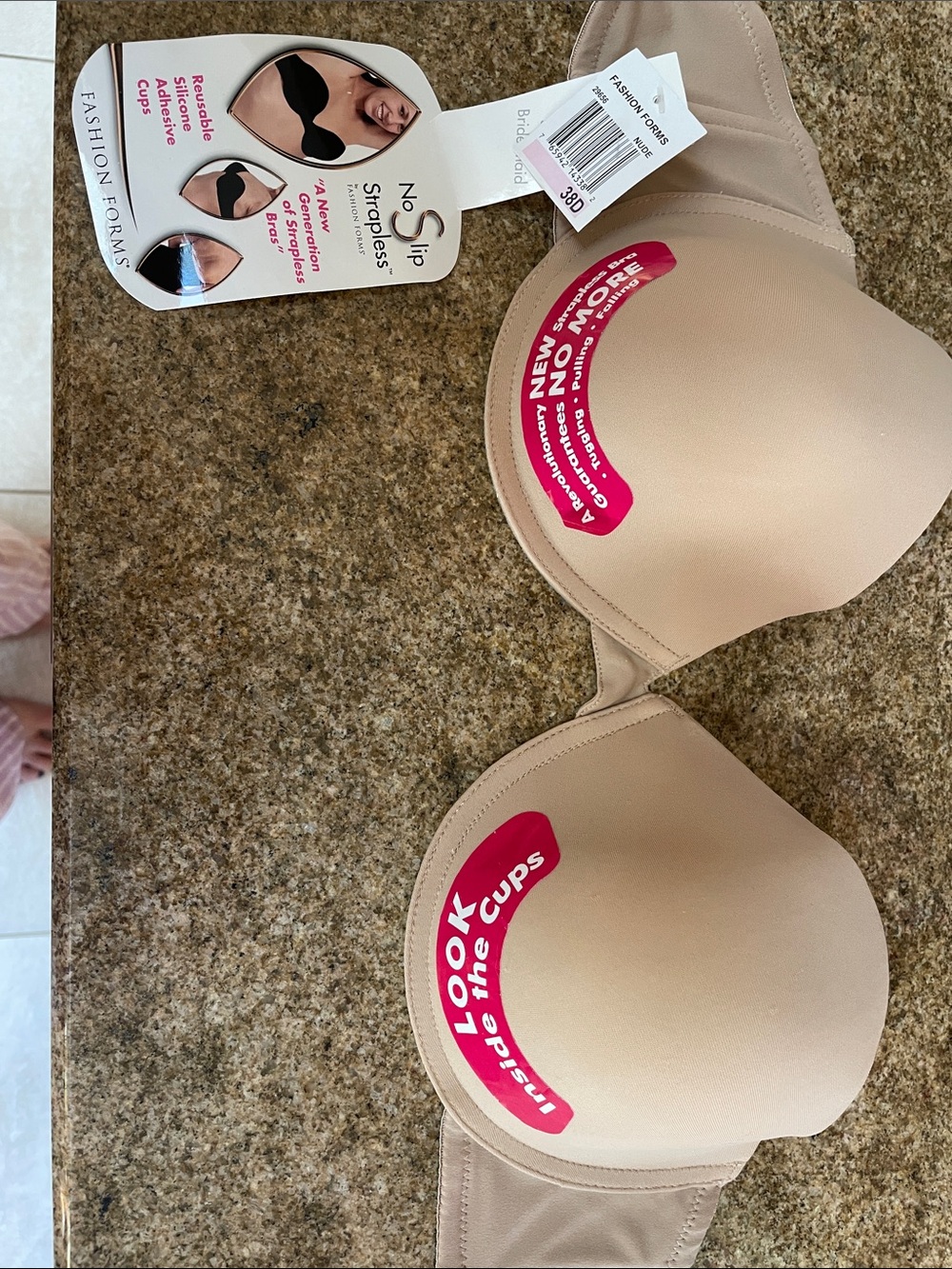 Fashion Forms Strapless Adhesive-Back T-Shirt Bra - Nude/Beige